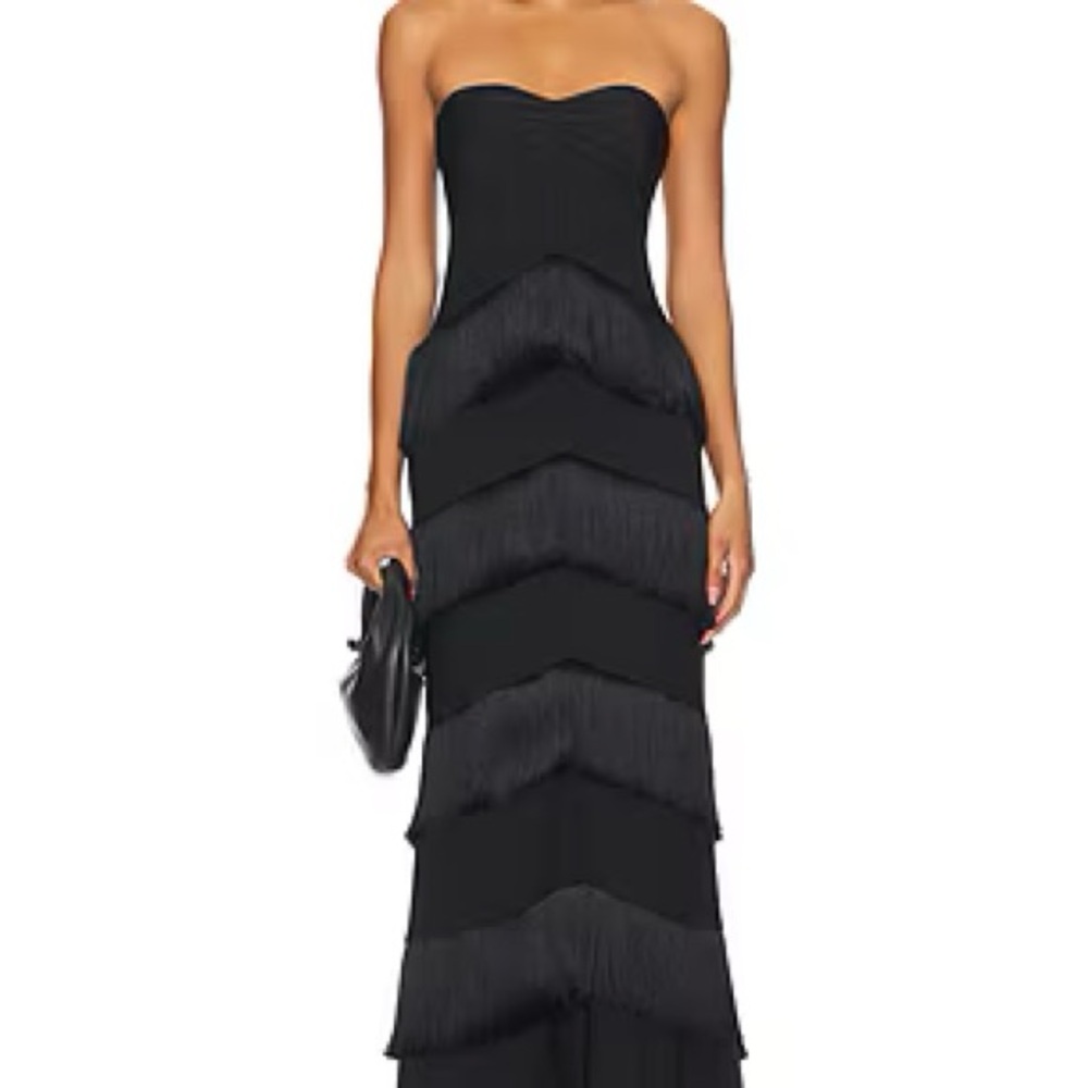 House of Harlow 1960 Black Strapless Maxi Dress